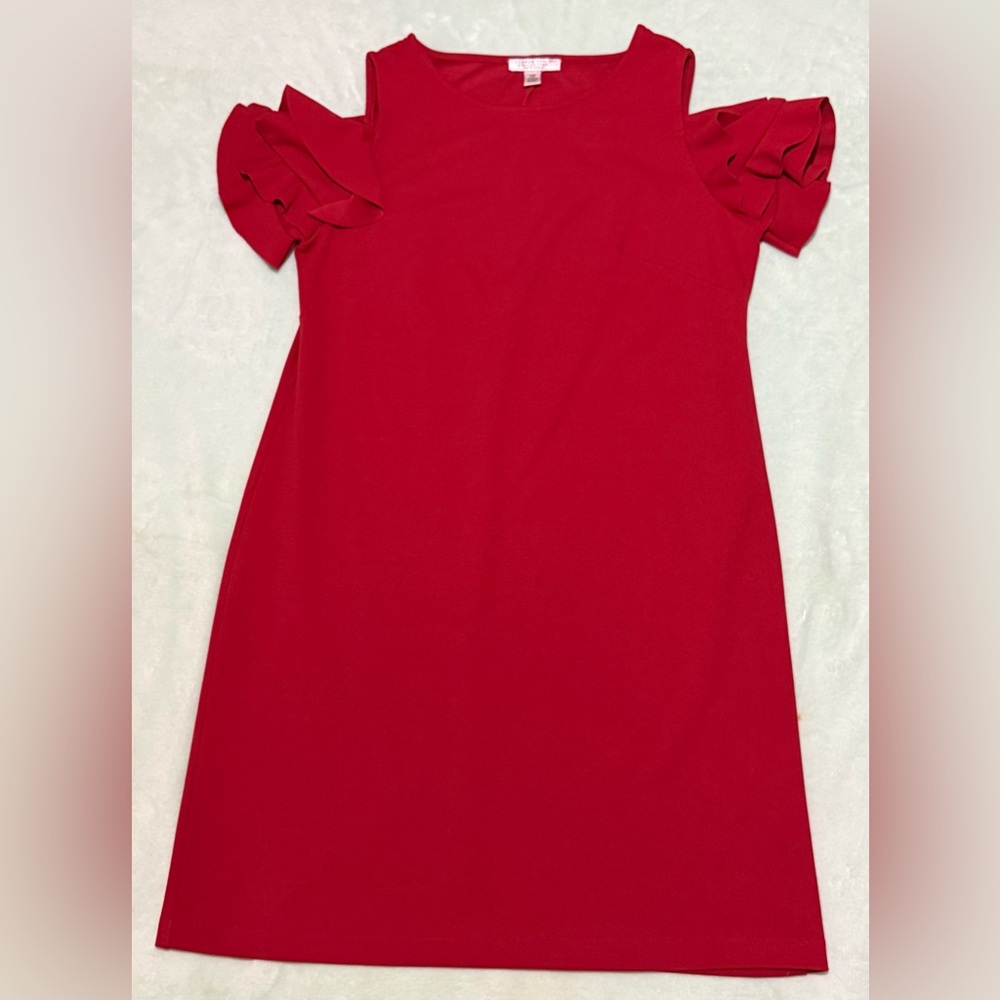 London Style Elegant Red Dress